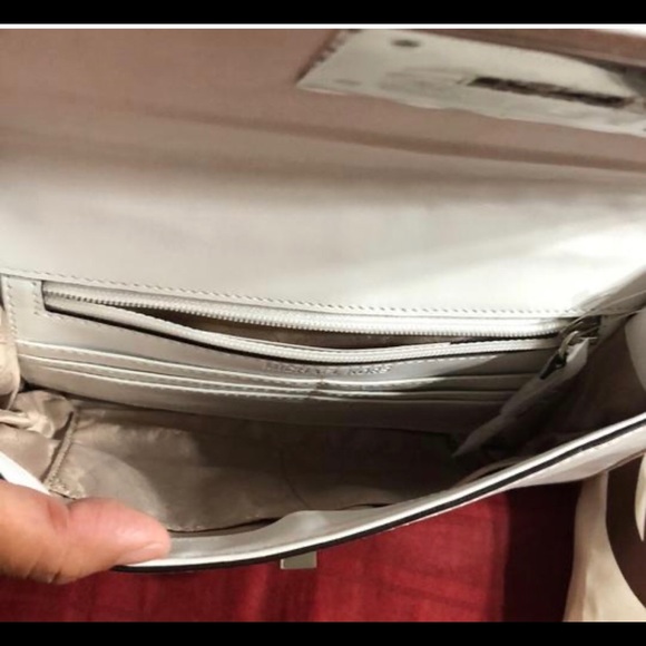 MICHAEL KORS NATALIA TILE GENUINE LEATHER CLUTCH - Picture 11 of 13